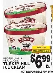 Fine Fare Turkey hill ice cream offer