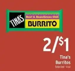 Brookshire's Tina's burritos offer