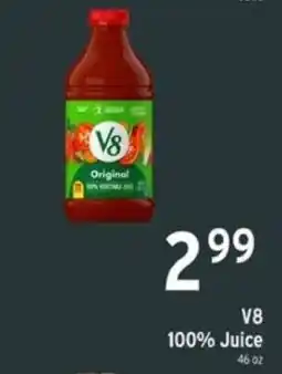 Brookshire's V8 100% Juice offer
