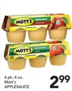 Pete's Fresh Market Mott's applesauce offer