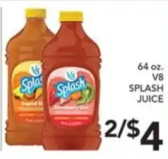 Pete's Fresh Market V8 Splash Juice offer