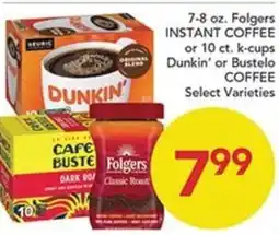 Pete's Fresh Market Folgers instant coffee offer