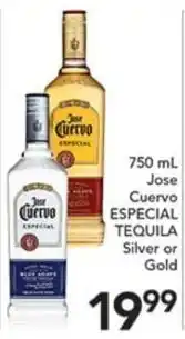 Pete's Fresh Market Jose Cuervo Especial Tequila Silver or Gold offer