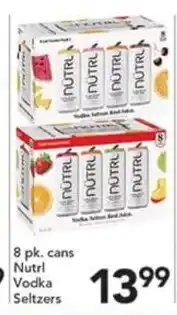 Pete's Fresh Market Nutri Vodka Seltzers offer