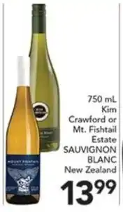 Pete's Fresh Market Kim Crawford or Mt. Fishtail Estate Sauvignon Blanc offer