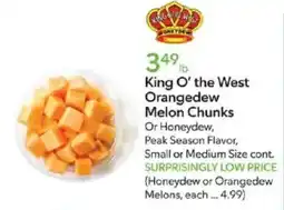 Publix King O' the West Orangedew Melon Chunks offer