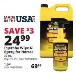 Rural King Pyranha Wipe N Spray for Horses offer