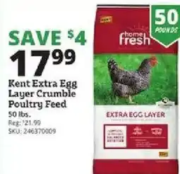 Rural King Kent Extra Egg Layer Crumble Poultry Feed offer