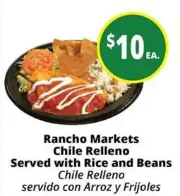Rancho Markets Rancho Markets Chile Relleno offer