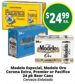 Rancho Markets Modelo Especial, Modelo Oro, Corona Extra, Premier or Pacifico offer