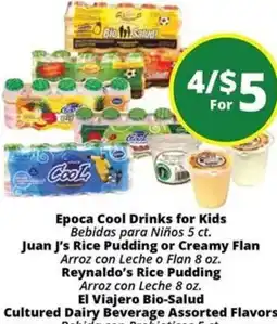 Rancho Markets Epoca Cool Drinks for Kids offer