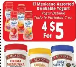 Rancho Markets El Mexicano Assorted Drinkable Yogurt offer