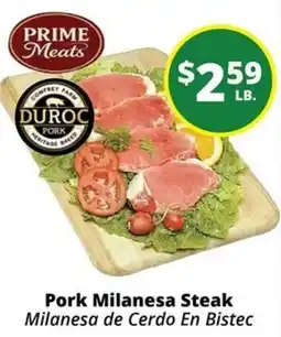 Rancho Markets Prime Meats Pork Milanesa Steak offer