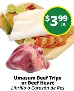 Rancho Markets Umasum Beef Tripe or Beef Heart offer