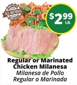 Rancho Markets Regular or Marinated Chicken Milanesa offer