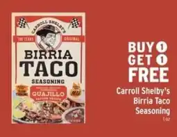 Brookshire's Carroll Shelby's Birria Taco Seasoning offer
