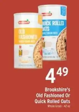 Brookshire's Brookshire's Old Fashioned Or Quick Rolled Oats offer
