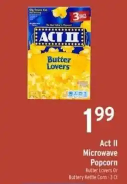 Brookshire's Act II Microwave Popcorn offer
