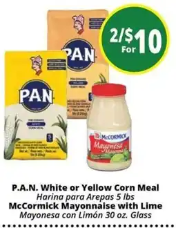 Rancho Markets P.A.N. White or Yellow Corn Meal offer