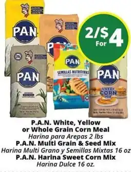 Rancho Markets P.A.N. White, Yellow or Whole Grain Corn Meal offer