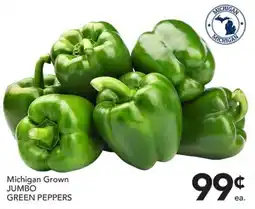 Pete's Fresh Market Michigan Grown Jumbo Green Peppers offer