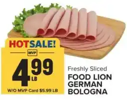 Food Lion Food Lion German Bologna offer