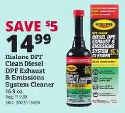 Rural King Rislone DPF Clean Diesel DPF Exhaust & Emissions System Cleaner offer