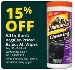 Rural King Armor All cleaning wipes offer