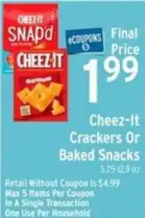 Brookshire's Cheez-it crackers offer