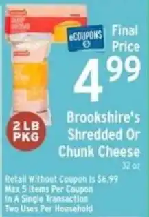Brookshire's Brookshire's Shredded Or Chunk Cheese offer