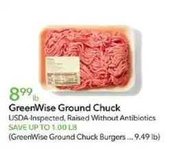 Publix GreenWise Ground Chuck offer