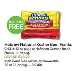 Publix Hebrew national kosher beef franks offer
