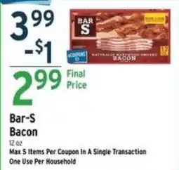 Brookshire's Bar-S Bacon offer