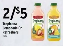 Brookshire's Tropicana Lemonade Or Refreshers offer