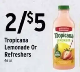 Brookshire's Tropicana Lemonade Or Refreshers offer