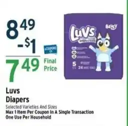 Brookshire's Luvs Diapers offer