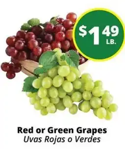 Rancho Markets Red or Green Grapes offer