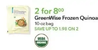 Greenwise frozen quinoa