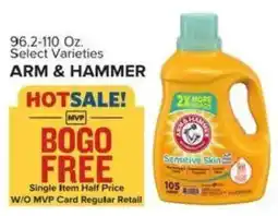 Food Lion Arm & Hammer sensitive skin laundry detergent offer