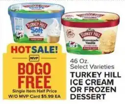 Food Lion Turkey hill ice cream or frozen dessert offer
