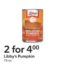 Publix Libby's Pumpkin offer