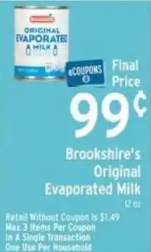 Brookshire's Original Evaporated Milk