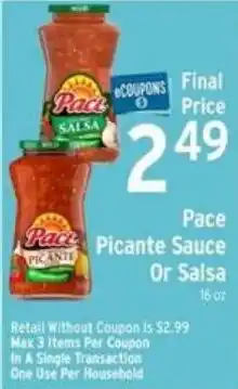 Brookshire's Pace Picante Sauce Or Salsa offer