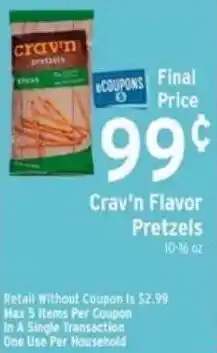 Brookshire's Crav'n Flavor Pretzels offer