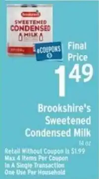 Brookshire's Brookshire's Sweetened Condensed Milk offer