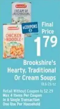 Brookshire's Brookshire's Hearty, Traditional Or Cream Soups offer