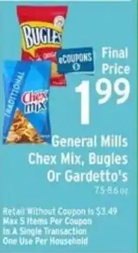 Brookshire's General Mills Chex Mix, Bugles Or Gardetto's offer