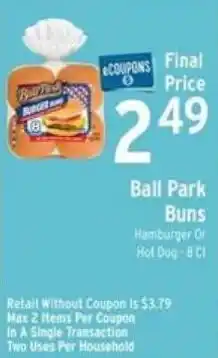 Brookshire's Ball Park Buns offer
