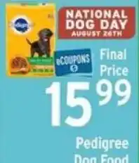 Brookshire's Pedigree Dog Food offer