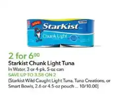 Publix Starkist Chunk Light Tuna offer